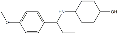 4-{[1-(4-methoxyphenyl)propyl]amino}cyclohexan-1-ol 구조식 이미지