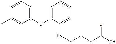4-{[2-(3-methylphenoxy)phenyl]amino}butanoic acid 구조식 이미지