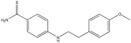 4-{[2-(4-methoxyphenyl)ethyl]amino}benzene-1-carbothioamide 구조식 이미지