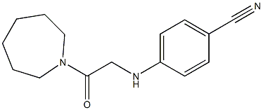 4-{[2-(azepan-1-yl)-2-oxoethyl]amino}benzonitrile 구조식 이미지