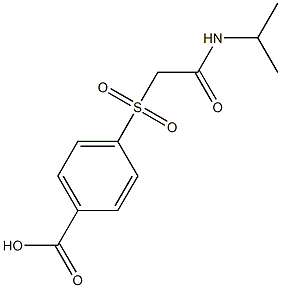 4-{[2-(isopropylamino)-2-oxoethyl]sulfonyl}benzoic acid 구조식 이미지