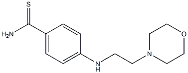 4-{[2-(morpholin-4-yl)ethyl]amino}benzene-1-carbothioamide 구조식 이미지