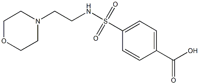 4-{[2-(morpholin-4-yl)ethyl]sulfamoyl}benzoic acid 구조식 이미지