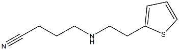 4-{[2-(thiophen-2-yl)ethyl]amino}butanenitrile Structure