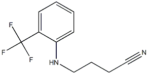 4-{[2-(trifluoromethyl)phenyl]amino}butanenitrile Structure