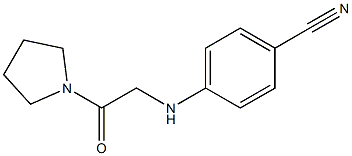 4-{[2-oxo-2-(pyrrolidin-1-yl)ethyl]amino}benzonitrile Structure