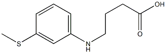 4-{[3-(methylsulfanyl)phenyl]amino}butanoic acid 구조식 이미지