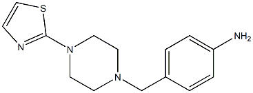 4-{[4-(1,3-thiazol-2-yl)piperazin-1-yl]methyl}aniline Structure