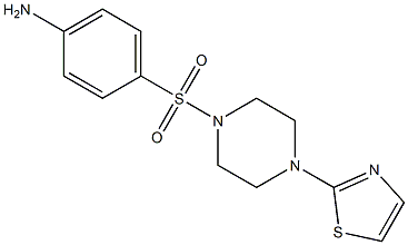 4-{[4-(1,3-thiazol-2-yl)piperazine-1-]sulfonyl}aniline Structure