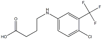4-{[4-chloro-3-(trifluoromethyl)phenyl]amino}butanoic acid Structure
