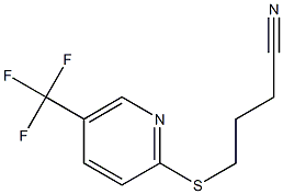 4-{[5-(trifluoromethyl)pyridin-2-yl]sulfanyl}butanenitrile 구조식 이미지