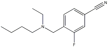 4-{[butyl(ethyl)amino]methyl}-3-fluorobenzonitrile 구조식 이미지