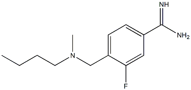 4-{[butyl(methyl)amino]methyl}-3-fluorobenzenecarboximidamide 구조식 이미지