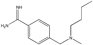 4-{[butyl(methyl)amino]methyl}benzenecarboximidamide 구조식 이미지