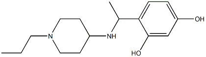 4-{1-[(1-propylpiperidin-4-yl)amino]ethyl}benzene-1,3-diol Structure