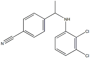 4-{1-[(2,3-dichlorophenyl)amino]ethyl}benzonitrile 구조식 이미지