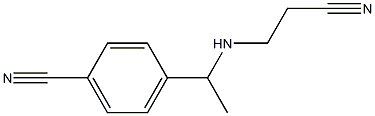 4-{1-[(2-cyanoethyl)amino]ethyl}benzonitrile Structure