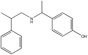 4-{1-[(2-phenylpropyl)amino]ethyl}phenol Structure