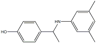 4-{1-[(3,5-dimethylphenyl)amino]ethyl}phenol 구조식 이미지