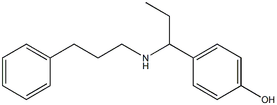 4-{1-[(3-phenylpropyl)amino]propyl}phenol Structure