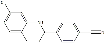 4-{1-[(5-chloro-2-methylphenyl)amino]ethyl}benzonitrile Structure