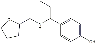 4-{1-[(oxolan-2-ylmethyl)amino]propyl}phenol Structure