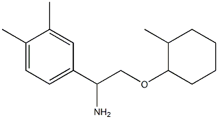 4-{1-amino-2-[(2-methylcyclohexyl)oxy]ethyl}-1,2-dimethylbenzene 구조식 이미지
