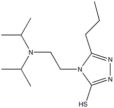 4-{2-[bis(propan-2-yl)amino]ethyl}-5-propyl-4H-1,2,4-triazole-3-thiol Structure