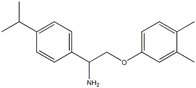 4-{2-amino-2-[4-(propan-2-yl)phenyl]ethoxy}-1,2-dimethylbenzene 구조식 이미지