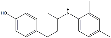4-{3-[(2,4-dimethylphenyl)amino]butyl}phenol 구조식 이미지