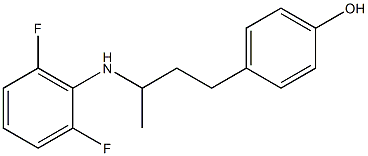 4-{3-[(2,6-difluorophenyl)amino]butyl}phenol Structure