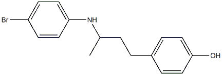 4-{3-[(4-bromophenyl)amino]butyl}phenol Structure