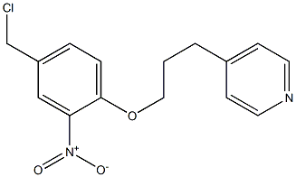 4-{3-[4-(chloromethyl)-2-nitrophenoxy]propyl}pyridine Structure