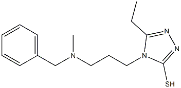 4-{3-[benzyl(methyl)amino]propyl}-5-ethyl-4H-1,2,4-triazole-3-thiol Structure