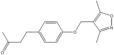 4-{4-[(3,5-dimethyl-1,2-oxazol-4-yl)methoxy]phenyl}butan-2-one Structure