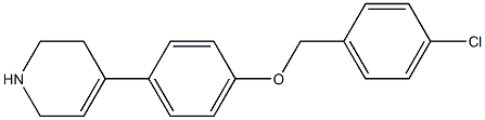 4-{4-[(4-chlorophenyl)methoxy]phenyl}-1,2,3,6-tetrahydropyridine 구조식 이미지