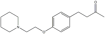 4-{4-[2-(piperidin-1-yl)ethoxy]phenyl}butan-2-one 구조식 이미지