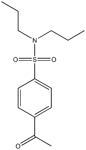 4-acetyl-N,N-dipropylbenzene-1-sulfonamide 구조식 이미지