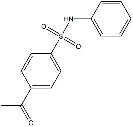 4-acetyl-N-phenylbenzene-1-sulfonamide 구조식 이미지