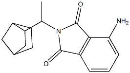 4-amino-2-(1-{bicyclo[2.2.1]heptan-2-yl}ethyl)-2,3-dihydro-1H-isoindole-1,3-dione 구조식 이미지