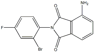 4-amino-2-(2-bromo-4-fluorophenyl)-2,3-dihydro-1H-isoindole-1,3-dione 구조식 이미지