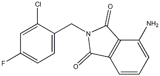 4-amino-2-[(2-chloro-4-fluorophenyl)methyl]-2,3-dihydro-1H-isoindole-1,3-dione 구조식 이미지