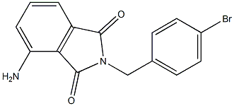 4-amino-2-[(4-bromophenyl)methyl]-2,3-dihydro-1H-isoindole-1,3-dione Structure