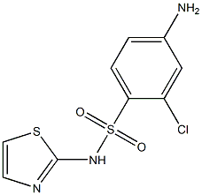 4-amino-2-chloro-N-(1,3-thiazol-2-yl)benzene-1-sulfonamide Structure