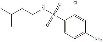 4-amino-2-chloro-N-(3-methylbutyl)benzene-1-sulfonamide Structure