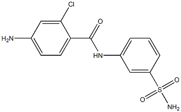 4-amino-2-chloro-N-(3-sulfamoylphenyl)benzamide 구조식 이미지