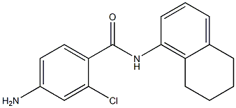 4-amino-2-chloro-N-(5,6,7,8-tetrahydronaphthalen-1-yl)benzamide 구조식 이미지