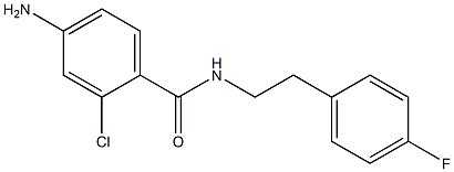 4-amino-2-chloro-N-[2-(4-fluorophenyl)ethyl]benzamide 구조식 이미지