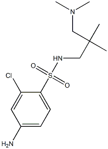 4-amino-2-chloro-N-{2-[(dimethylamino)methyl]-2-methylpropyl}benzene-1-sulfonamide Structure