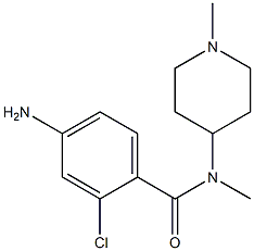 4-amino-2-chloro-N-methyl-N-(1-methylpiperidin-4-yl)benzamide 구조식 이미지